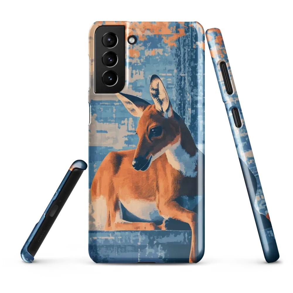 Serenity in Color: The Reclining Deer | Phone Case |  S21 Plus | Snap Case | Glossy