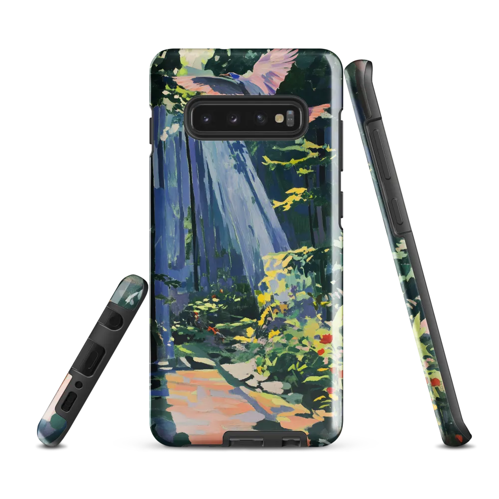 Flight of Light: A Serene Forest | Phone Case |  S10 Plus | Tough Case | Glossy