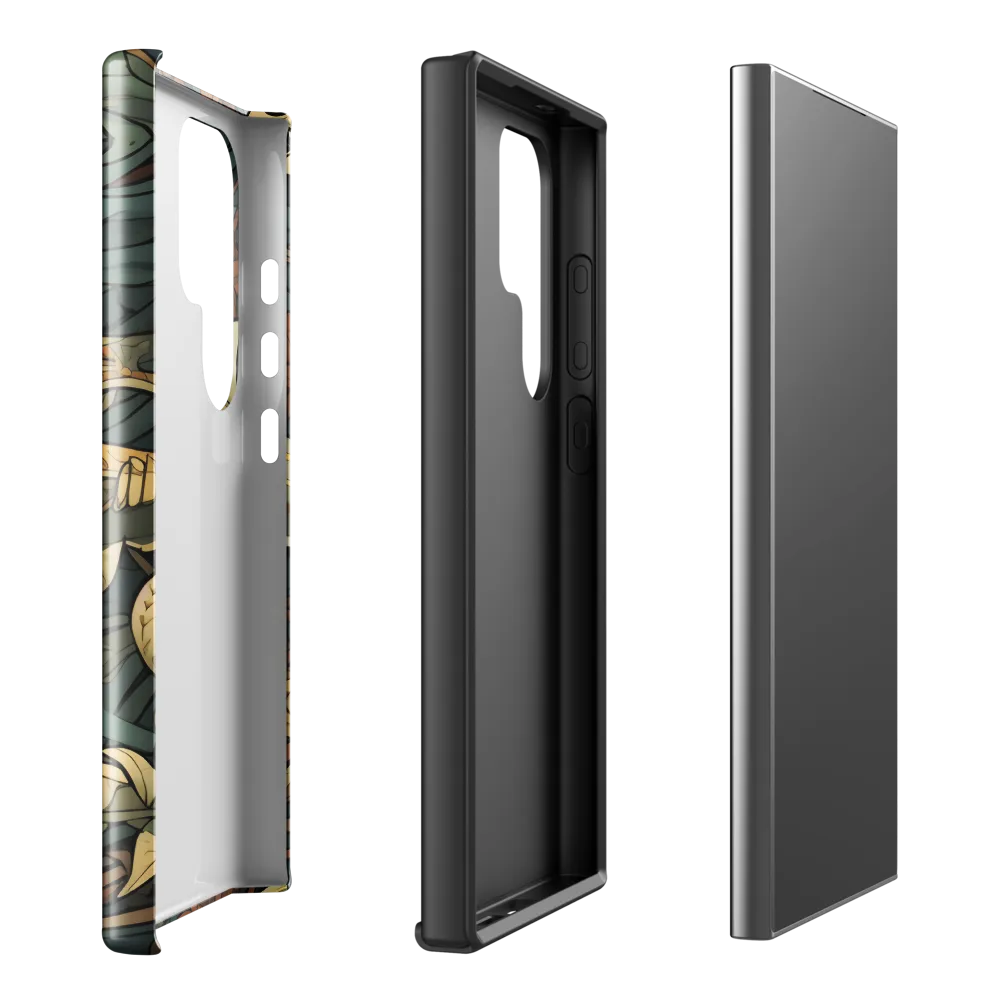 Dynamic Harmony of Sharks and Flora | Phone Case |  S24 Ultra | Tough Case | Glossy