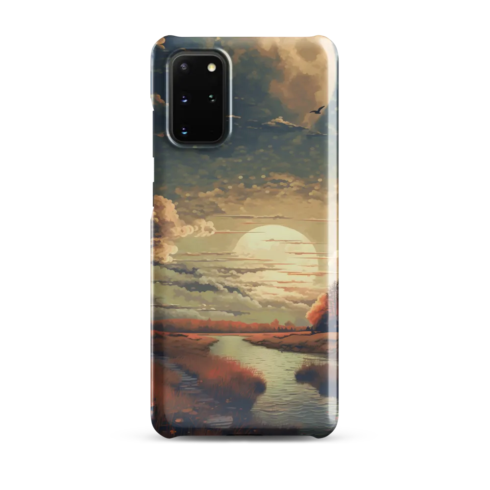 Whispers of Dusk: A Tranquil River Landscape