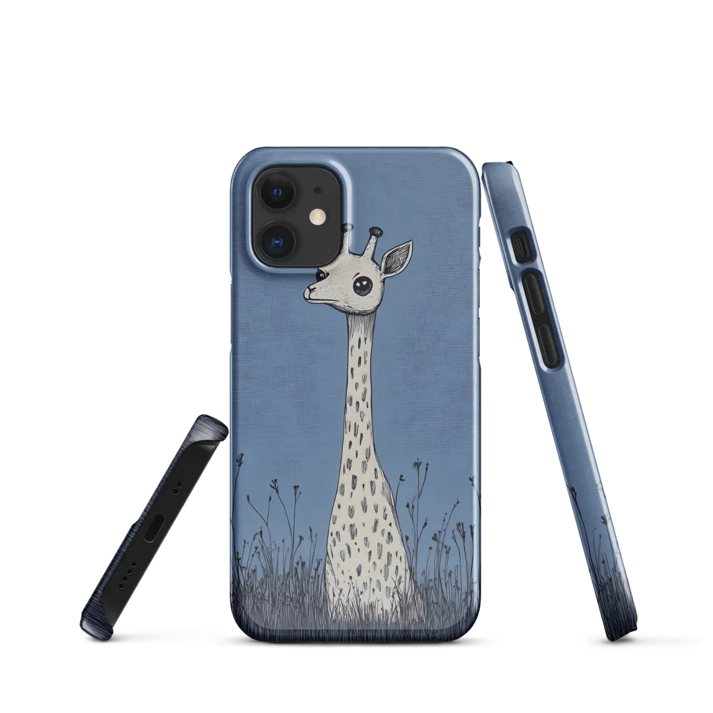 Whimsical Giraffe in Blue