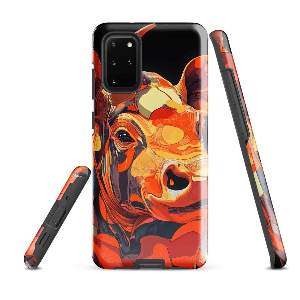 Modern Serenade: The Vibrant Cow