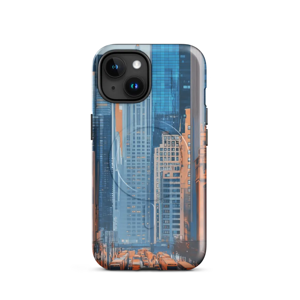 Urban Symphony in Blue and Orange