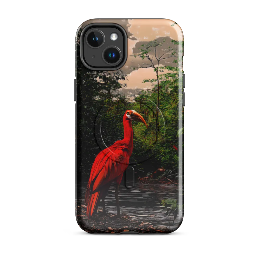 Enigmatic Elegance: The Scarlet Observer