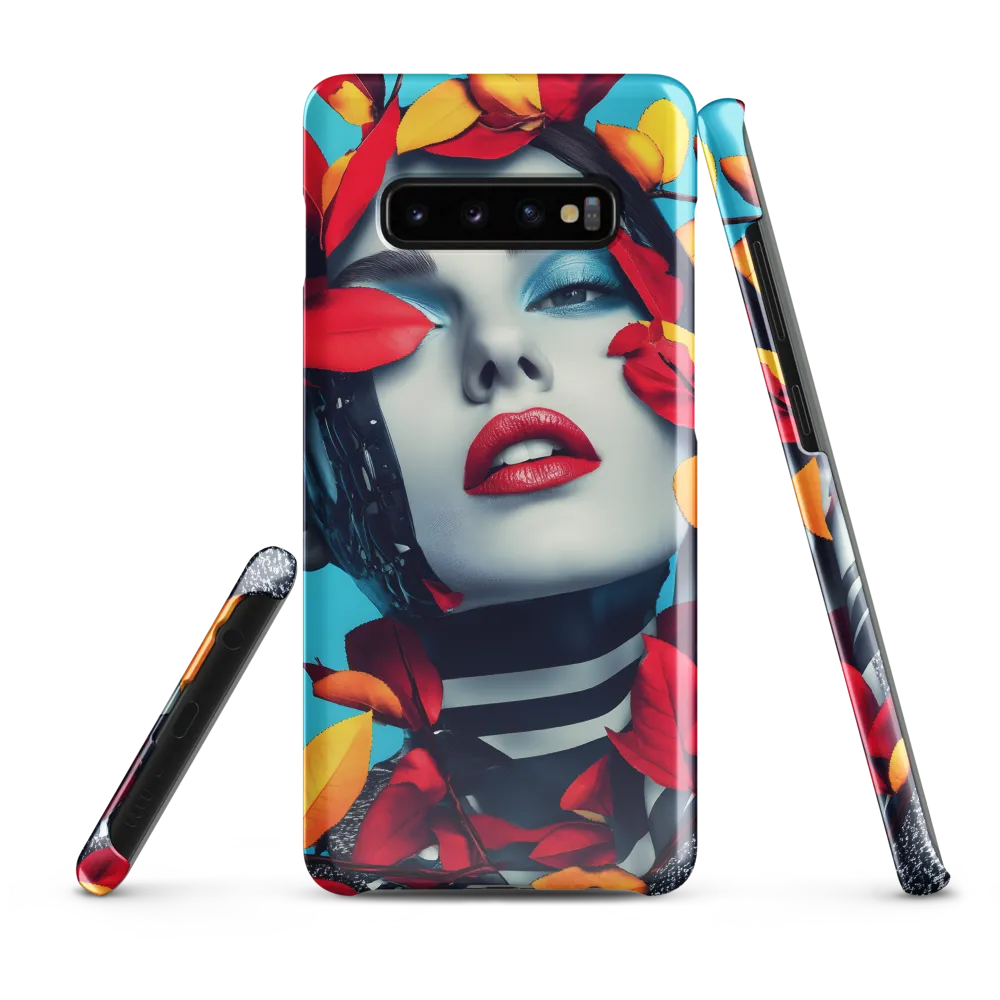 Futuristic Fusion: Nature Meets Technology | Phone Case |  S10 Plus | Snap Case | Glossy