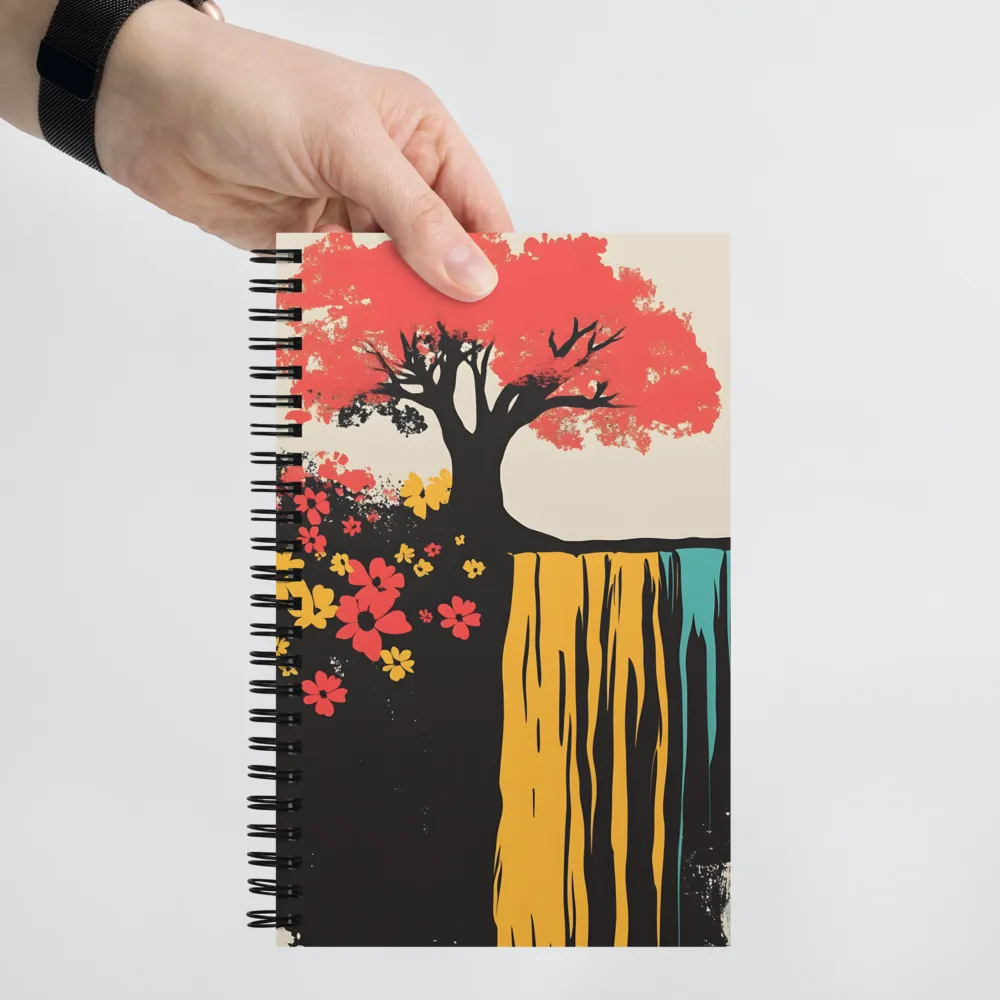 Serene Cascade of Colors | Spiral Notebook