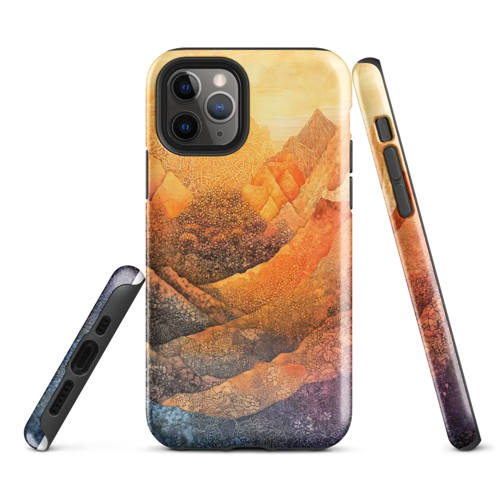Serene Peaks of Color