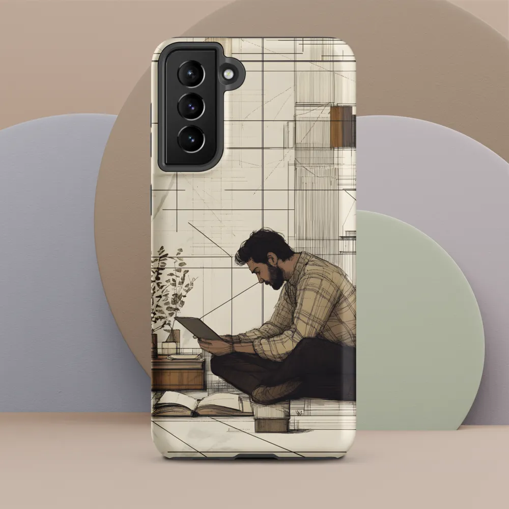 Quiet Reflections in Line | Phone Case |  S21 Plus | Tough Case | Matte