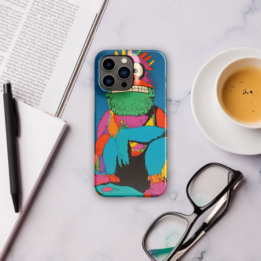 Whimsical Giant: A Playful Monster Encounter | Phone Case |  14 Pro Max | Snap Case | Glossy