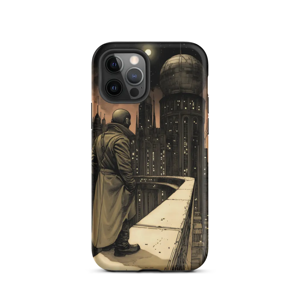 A Contemplative Gaze Over the Futuristic Metropolis
