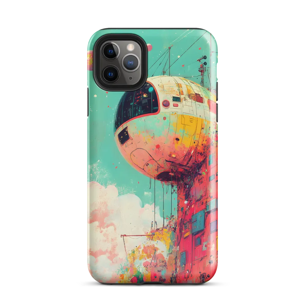 Suspended Sphere in a Vibrant Dreamscape | Phone Case |  11 Pro Max | Tough Case | Glossy