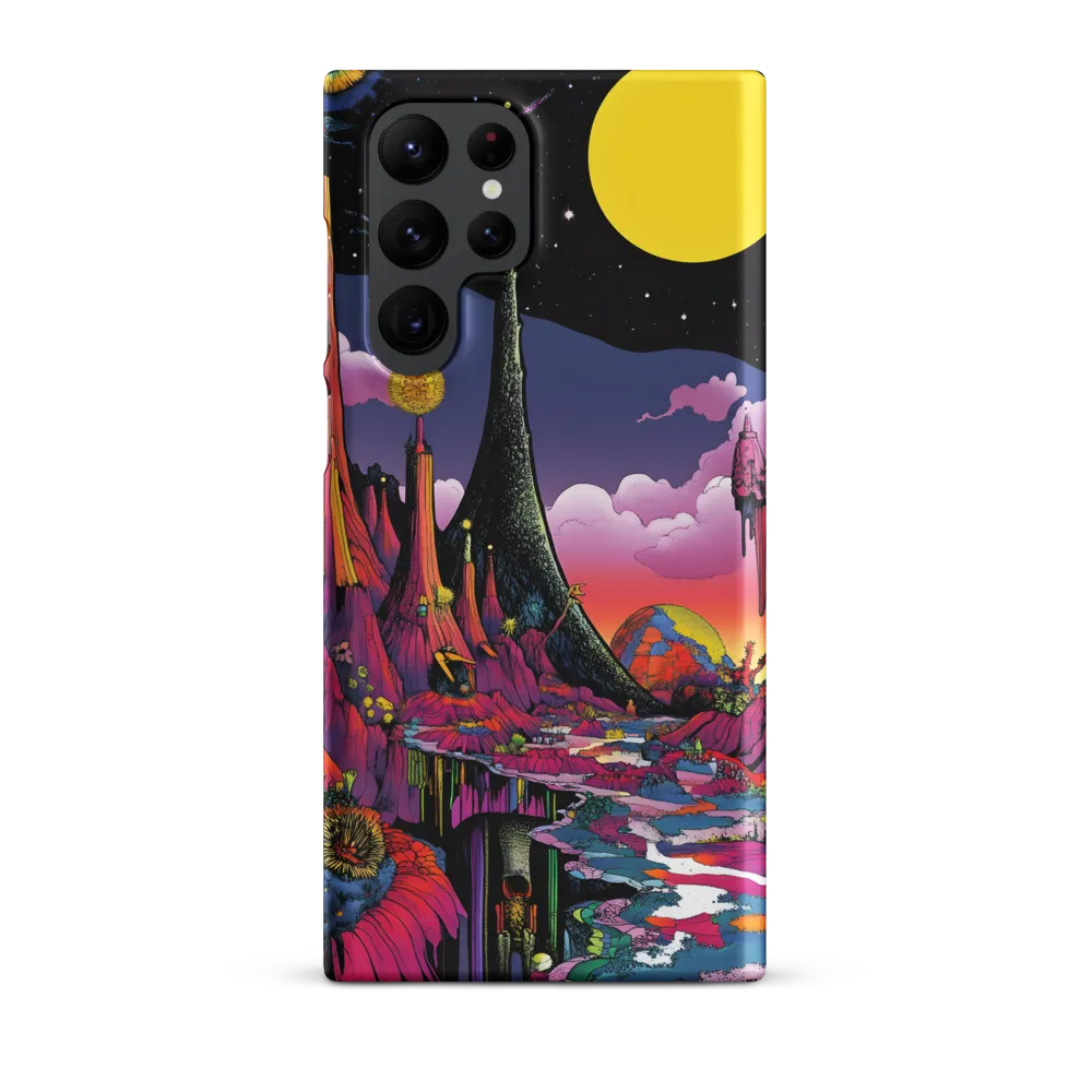 Celestial Dreams: A Journey Through an Alien Landscape | Phone Case |  S22 Ultra | Snap Case | Matte