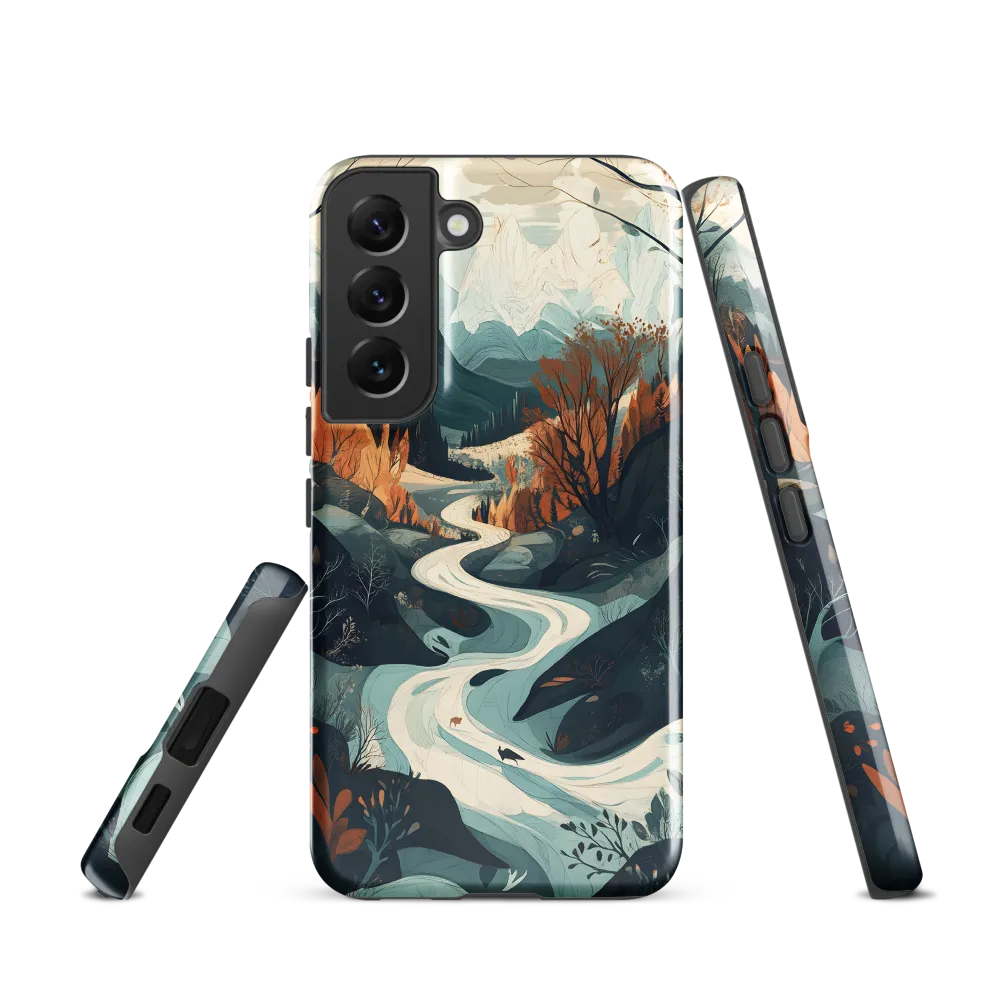 Winding Serenity: A Digital Landscape