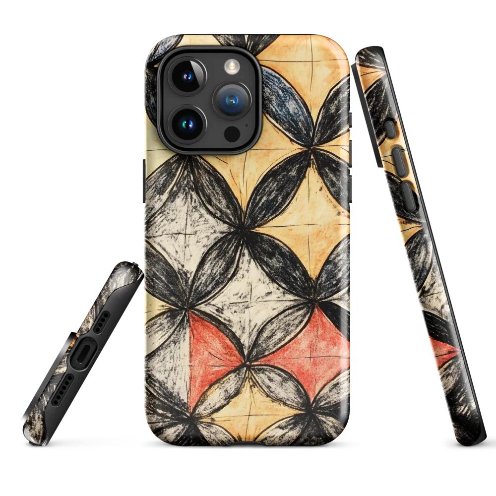 Geometric Harmony | Phone Case |  15 Pro Max | Tough Case | Glossy
