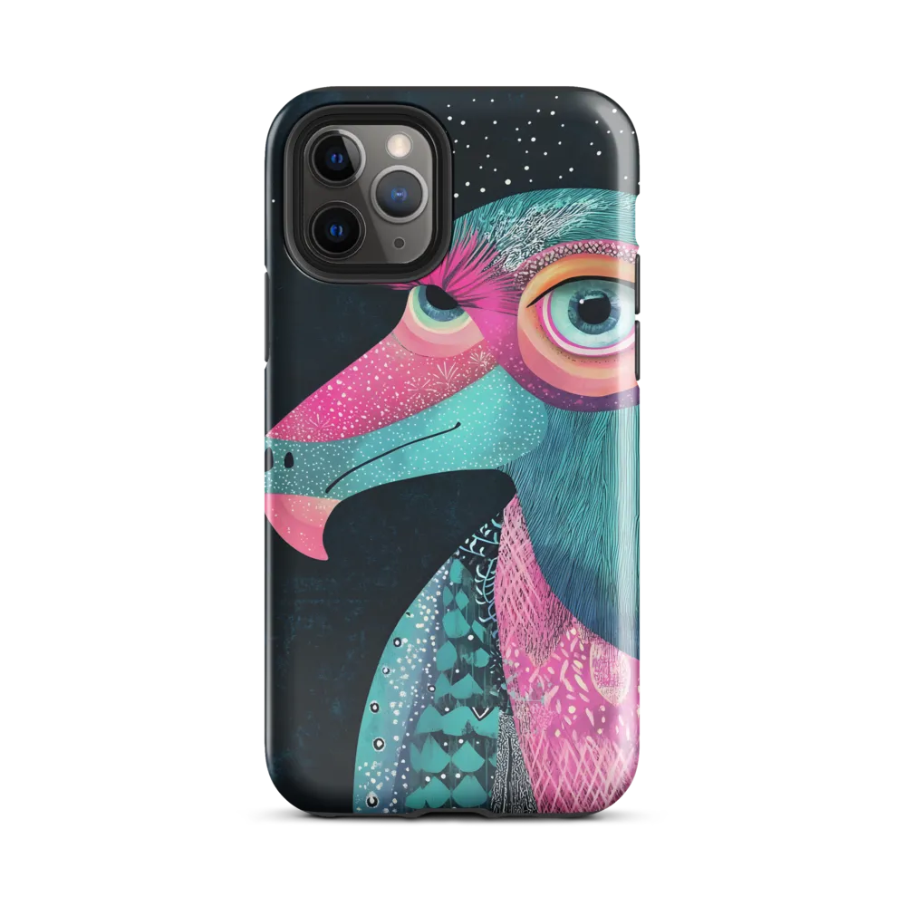 Whimsical Vulture: A Dance of Colors