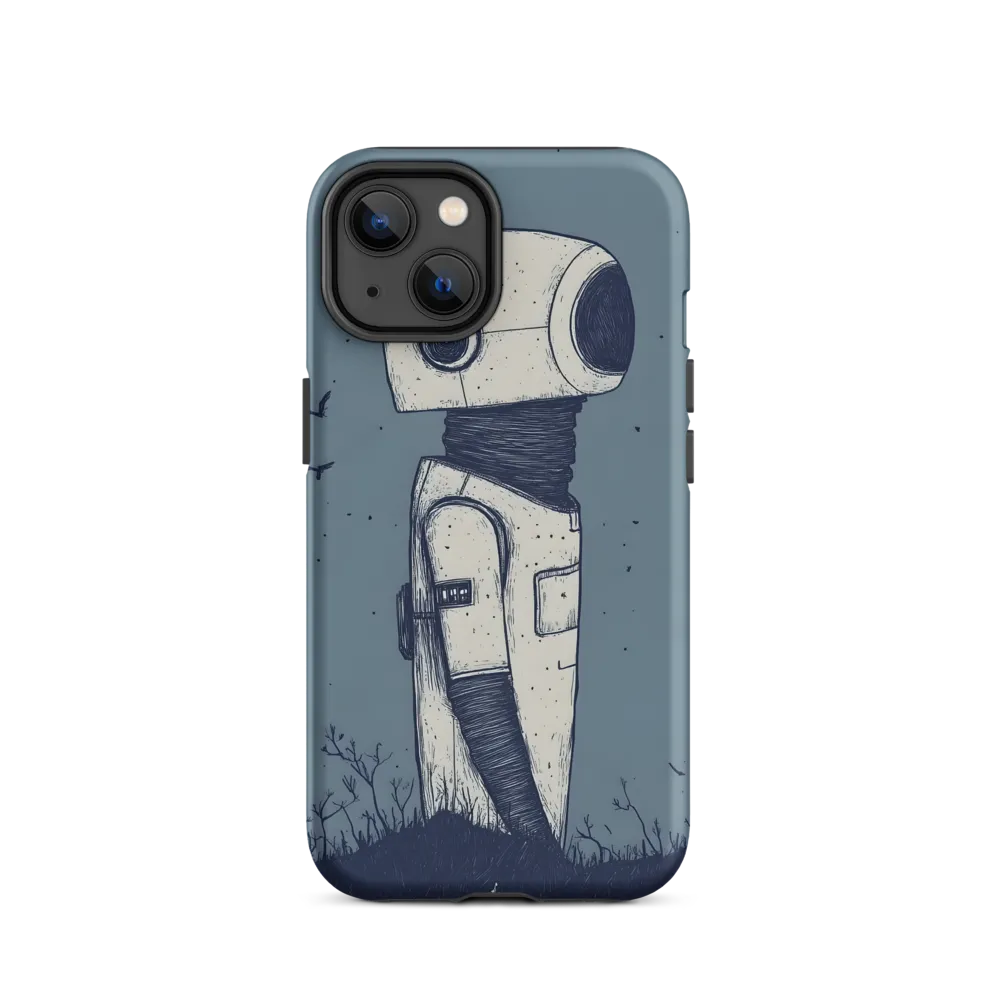 Contemplative Robot in a Barren Landscape
