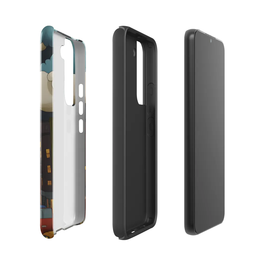 Urban Symphony: A City Awakens at Dusk | Phone Case |  S22 | Tough Case | Glossy