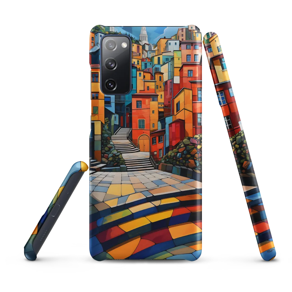 Vibrant Village: A Cubist Journey
