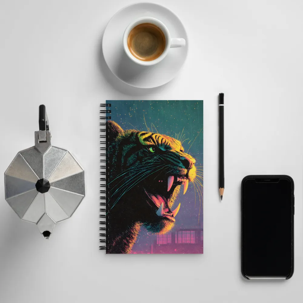 Feral Dreams: The Roaring Tiger | Spiral Notebook