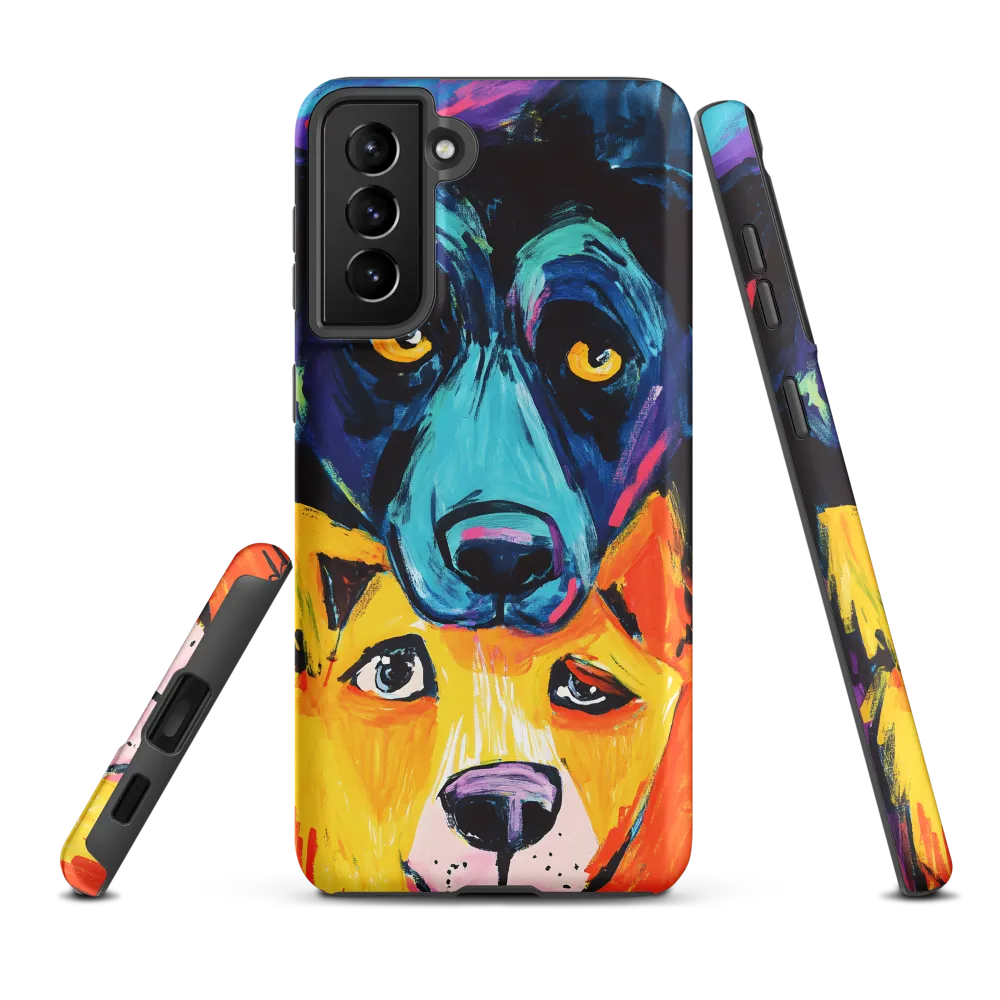 Vibrant Companions: An Expression of Canine Spirit