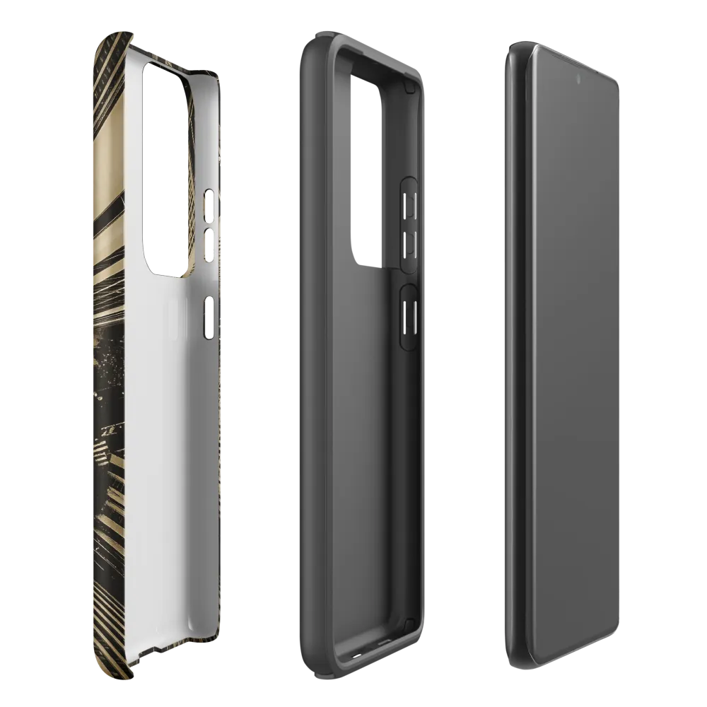Urban Symphony: Aerial Perspective of City Life | Phone Case |  S21 Ultra | Tough Case | Matte
