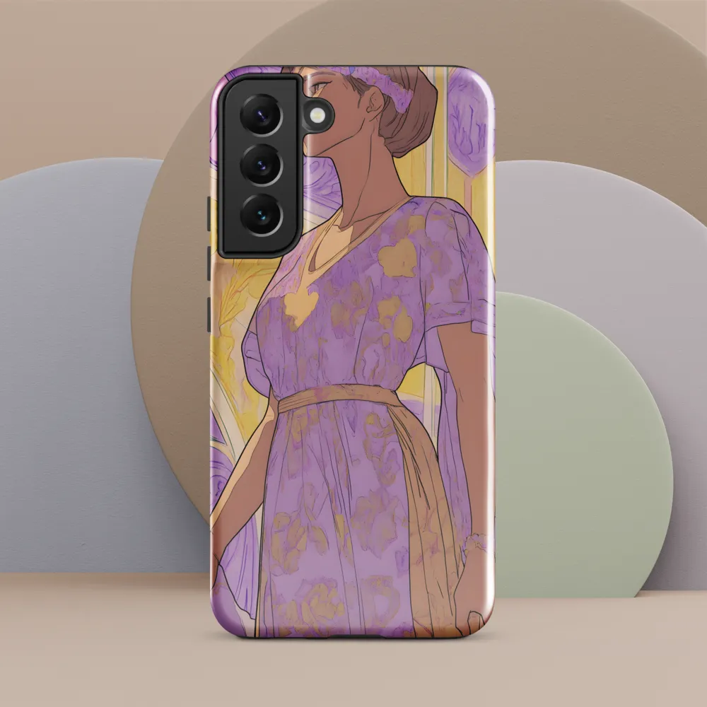 Elegance in Floral Harmony | Phone Case |  S22 Plus | Tough Case | Glossy