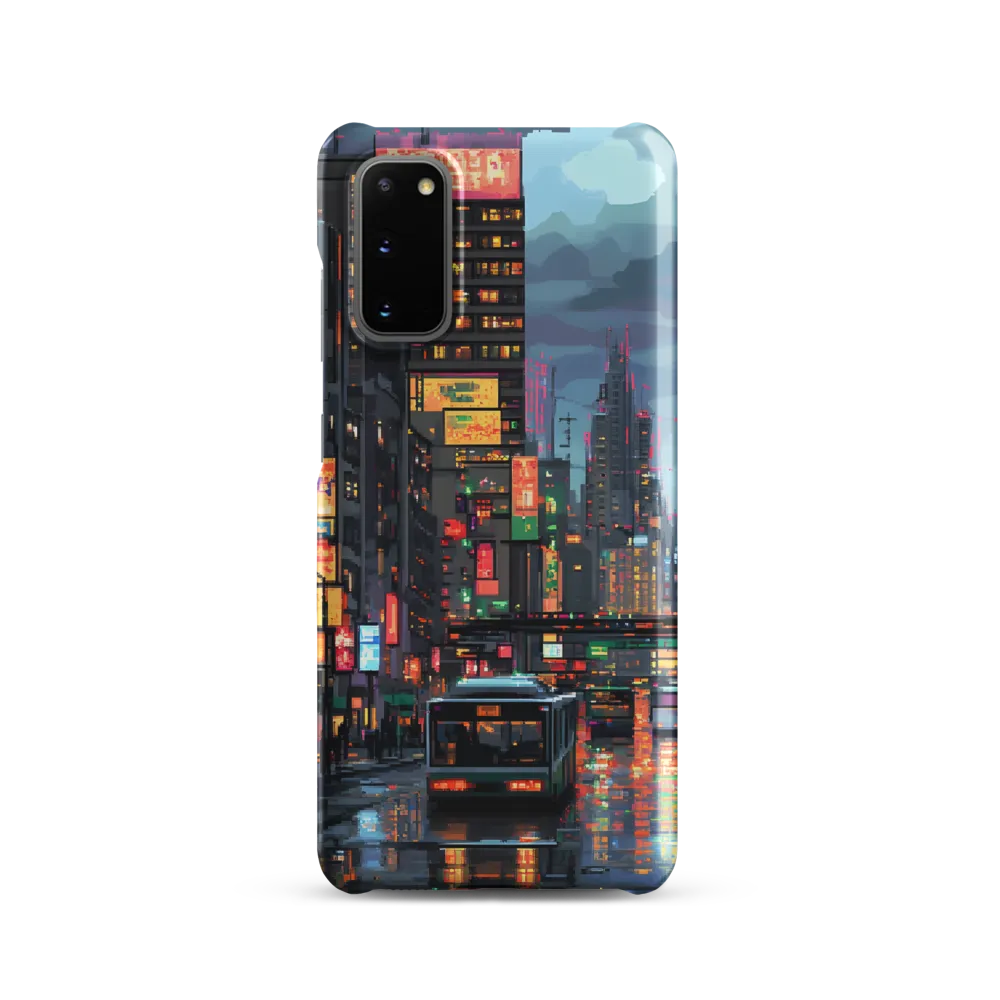 Neon Dreams: A Pixelated Urban Night