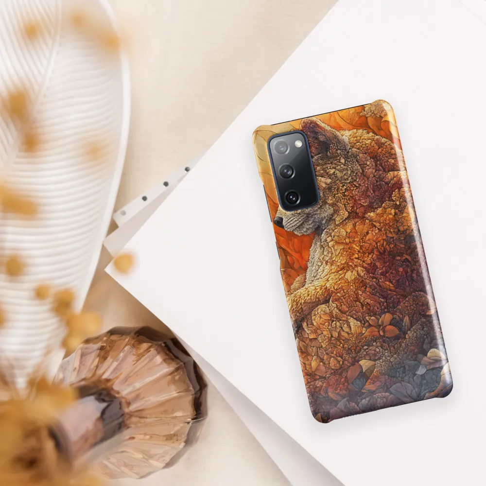 Amber Sentinel — Fox in a Floral Tapestry