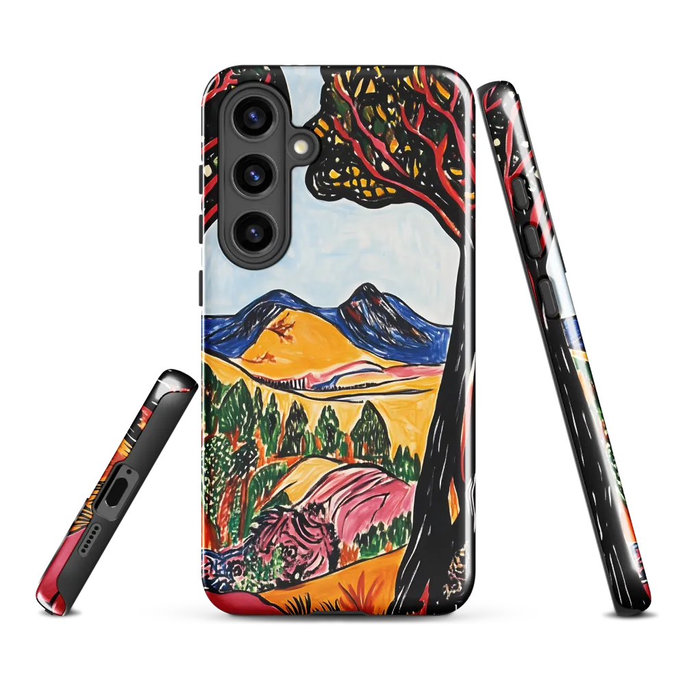 Vibrant Nature's Embrace | Phone Case |  S24 Plus | Tough Case | Glossy