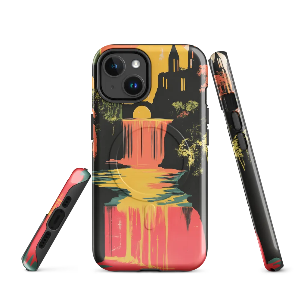 Elysian Echoes: A Surreal Reflections | Phone Case |  14 | MagSafe® Tough Case | Glossy