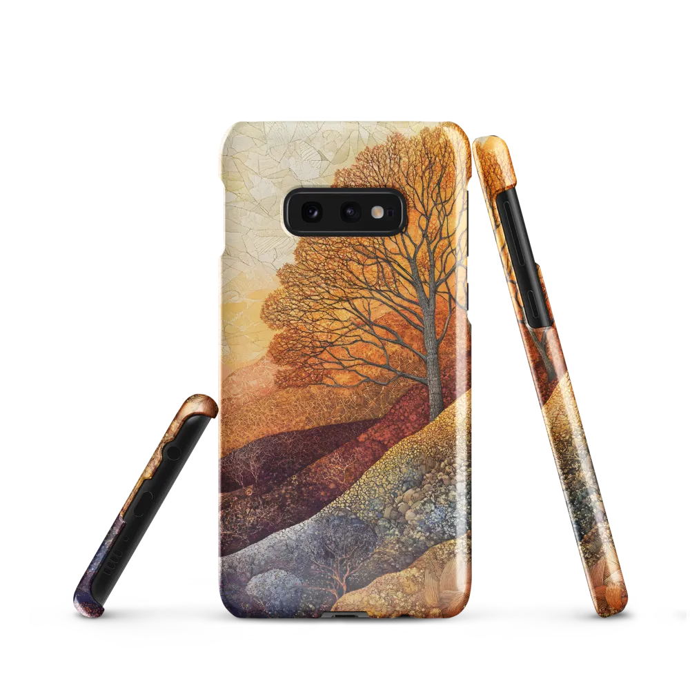 Amber Canopy on Patterned Hills