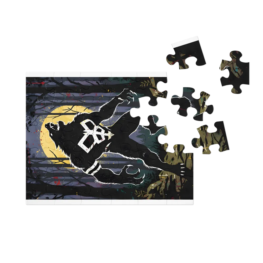 Lunar Howl 
 Jigsaw Puzzle in Tin Box