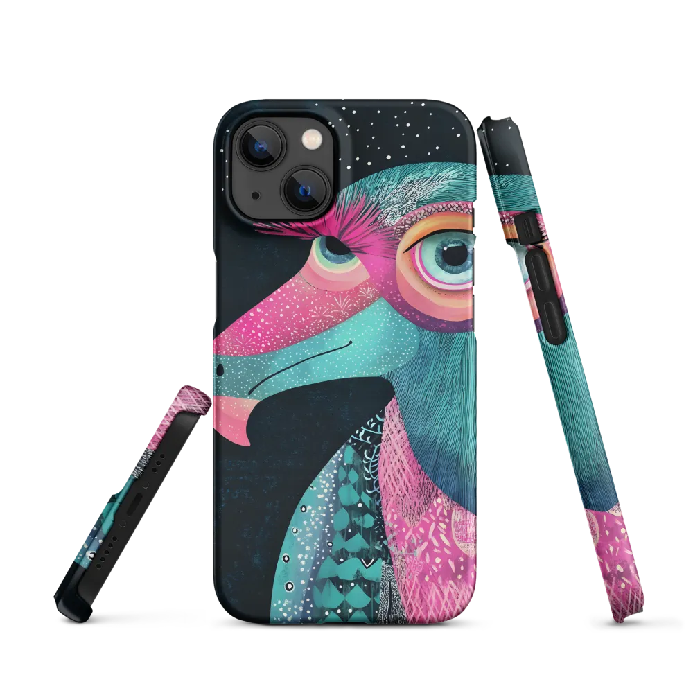 Whimsical Vulture: A Dance of Colors | Phone Case |  13 | Snap Case | Matte