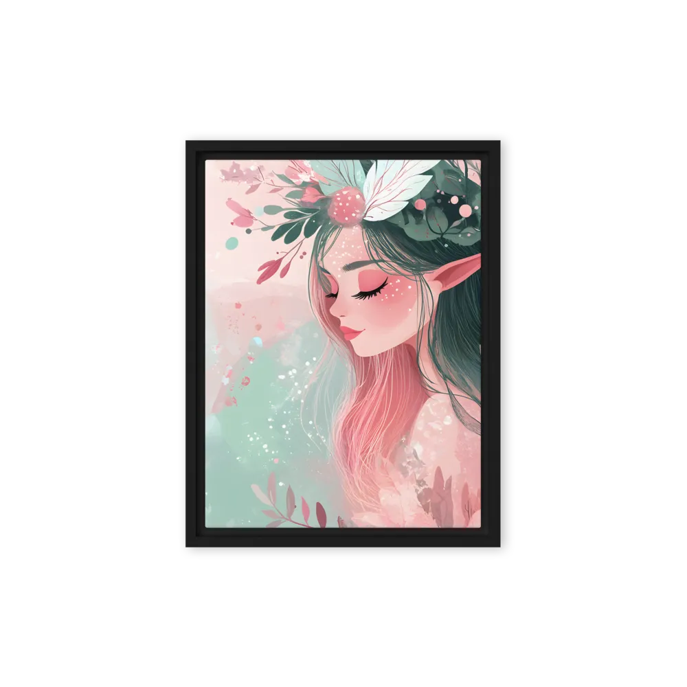 Whispers of Nature | Canvas with Black Frame | 9″×12″