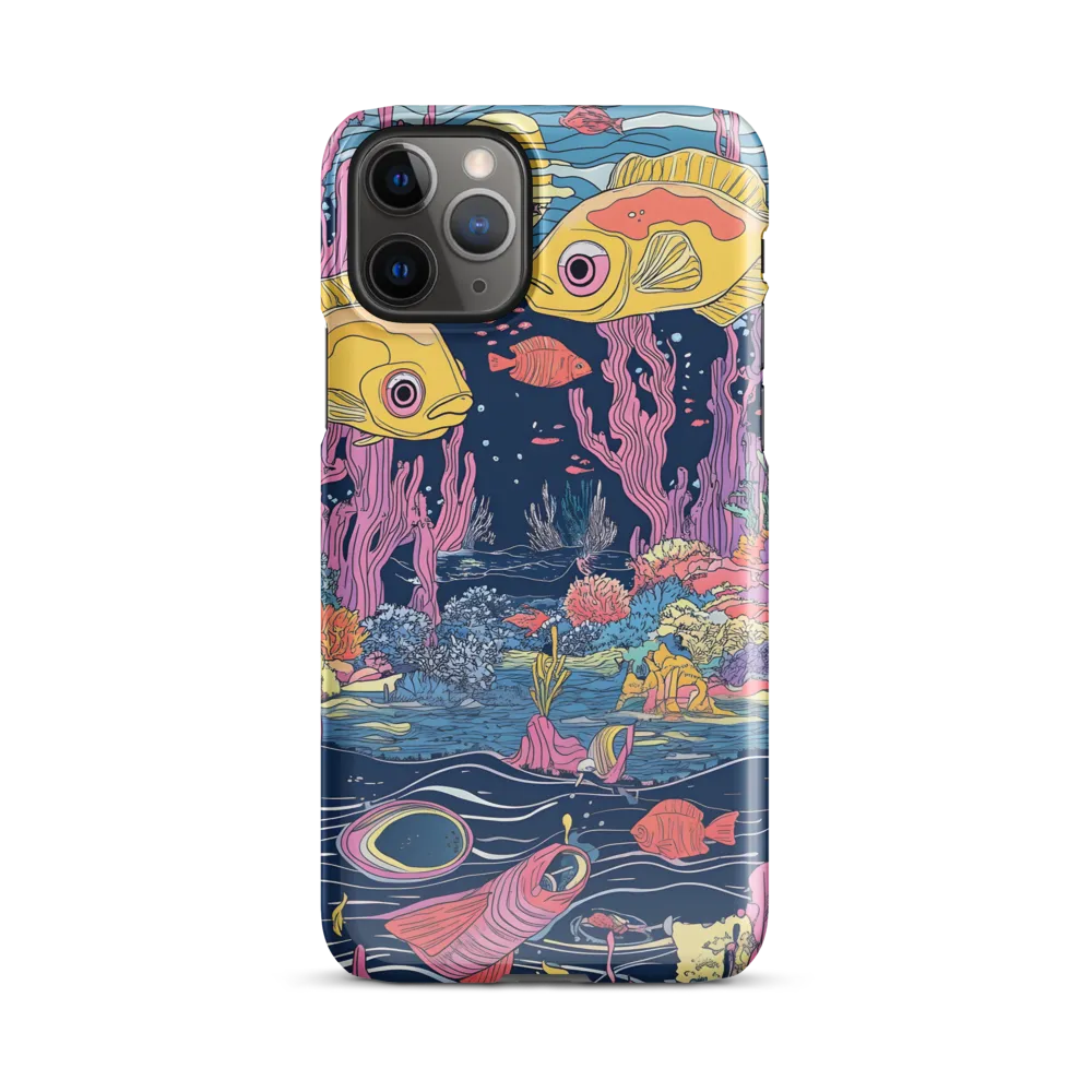 Underwater Dreamscape: A Playful Encounter | Phone Case |  11 Pro | Snap Case | Glossy