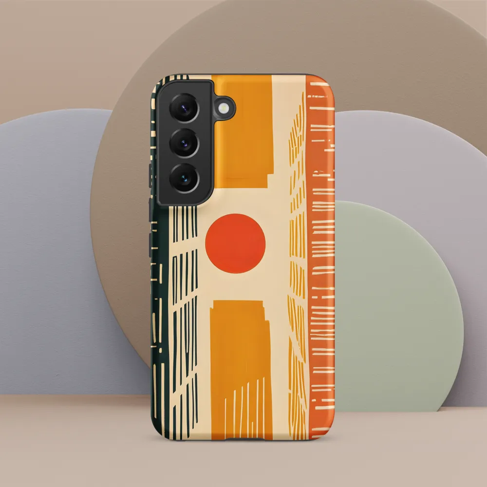 Urban Harmony: A Geometric Sunrise