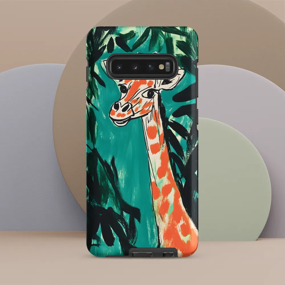 Giraffe in the Teal Canopy