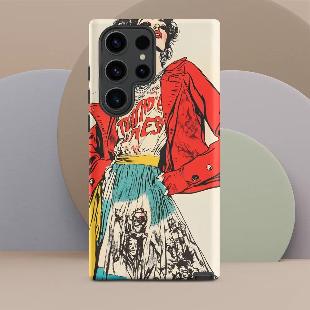 Vibrant Elegance: A Pop Art Fashion Statement