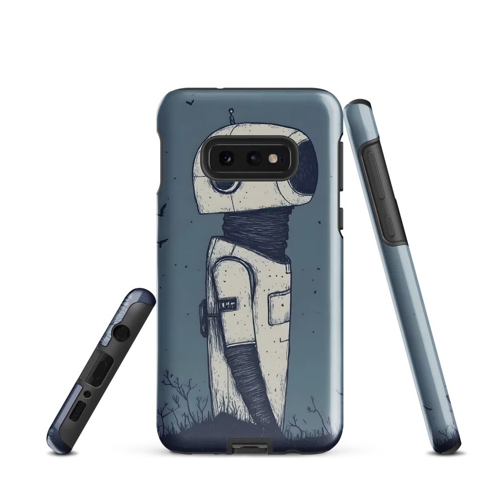 Contemplative Robot in a Barren Landscape