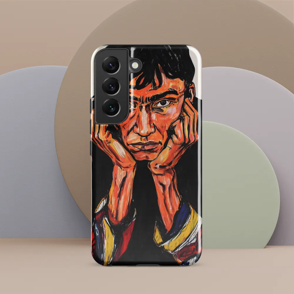 Contemplative Intensity: An Expressionist Portrait