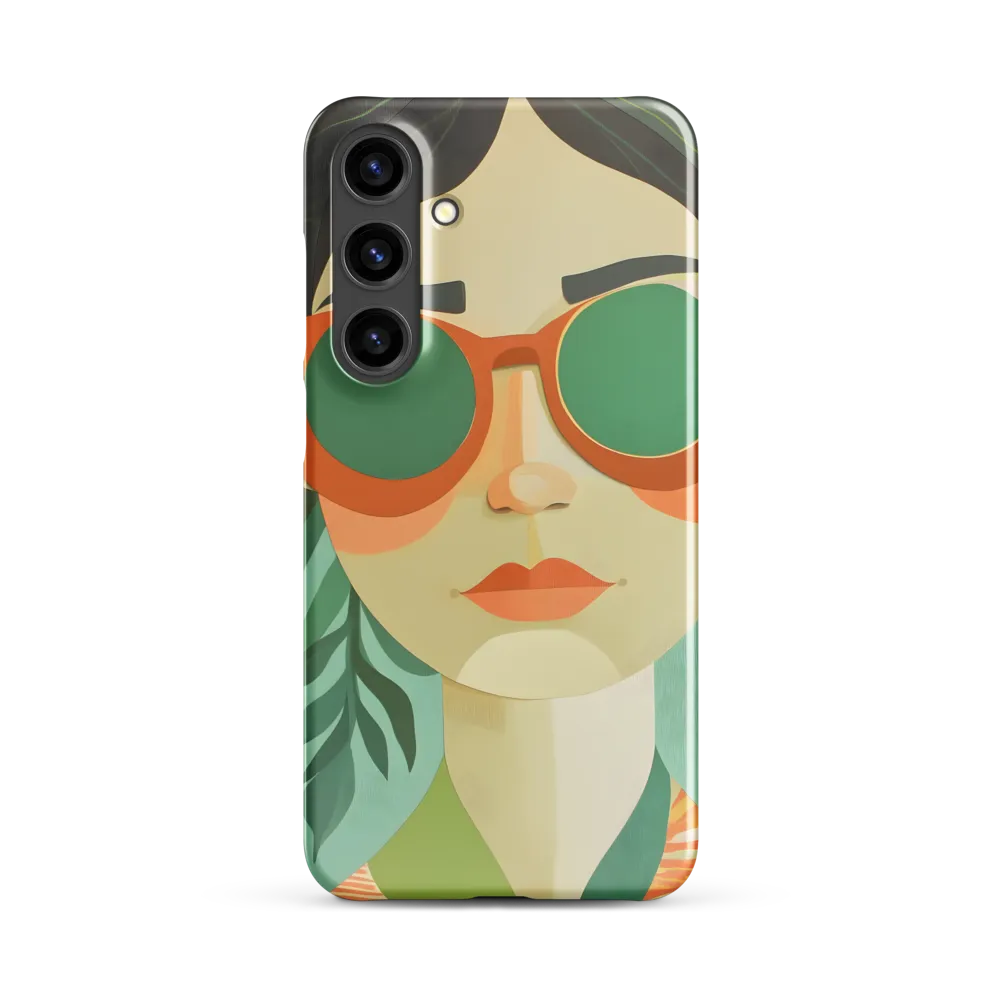 Bold Serenity: A Modern Portrait | Phone Case |  S24 Plus | Snap Case | Glossy