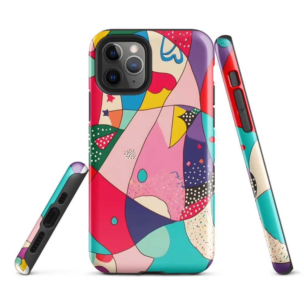 Playful Geometry in Color | Phone Case |  11 Pro | Tough Case | Glossy
