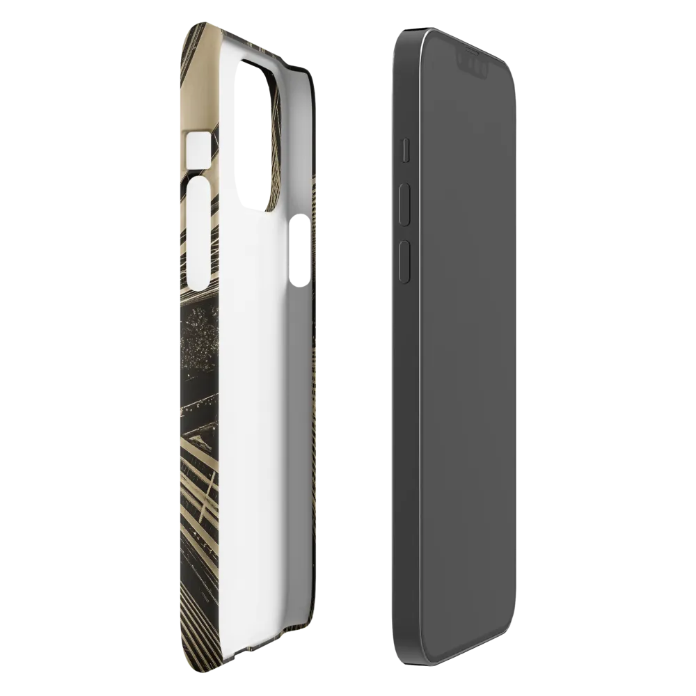 Urban Symphony: Aerial Perspective of City Life | Phone Case |  13 Pro Max | Snap Case | Matte