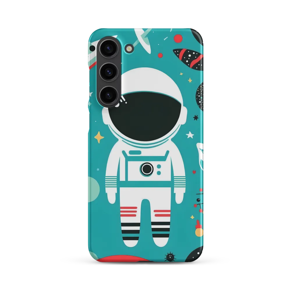 Whimsical Astronaut in Cosmic Wonderland