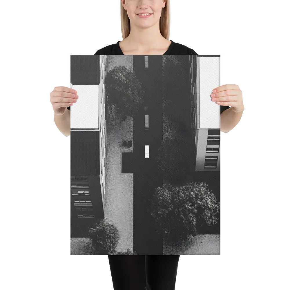 Urban Serenity from Above | Canvas | 18″×24″