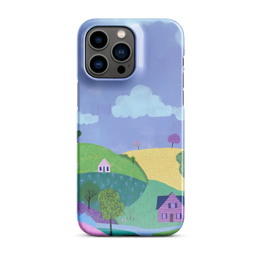 Whimsical Hills and Quaint Homes | Phone Case |  14 Pro Max | Snap Case | Glossy
