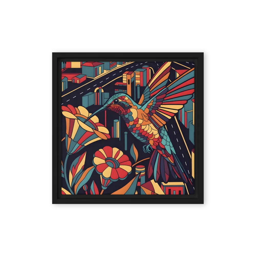 Urban Hummingbird 
 Canvas with Black Frame