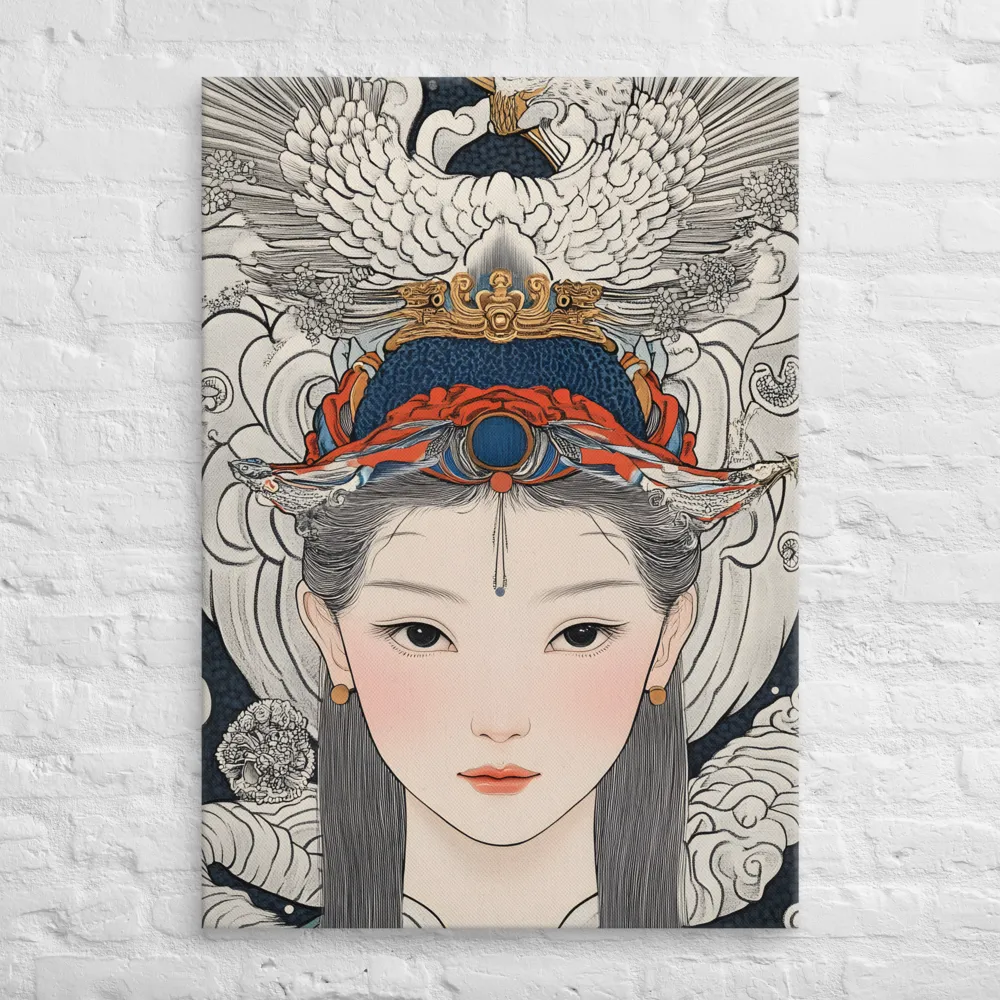 Serenity in Myth: A Traditional Portrait | Canvas | 28″×40″