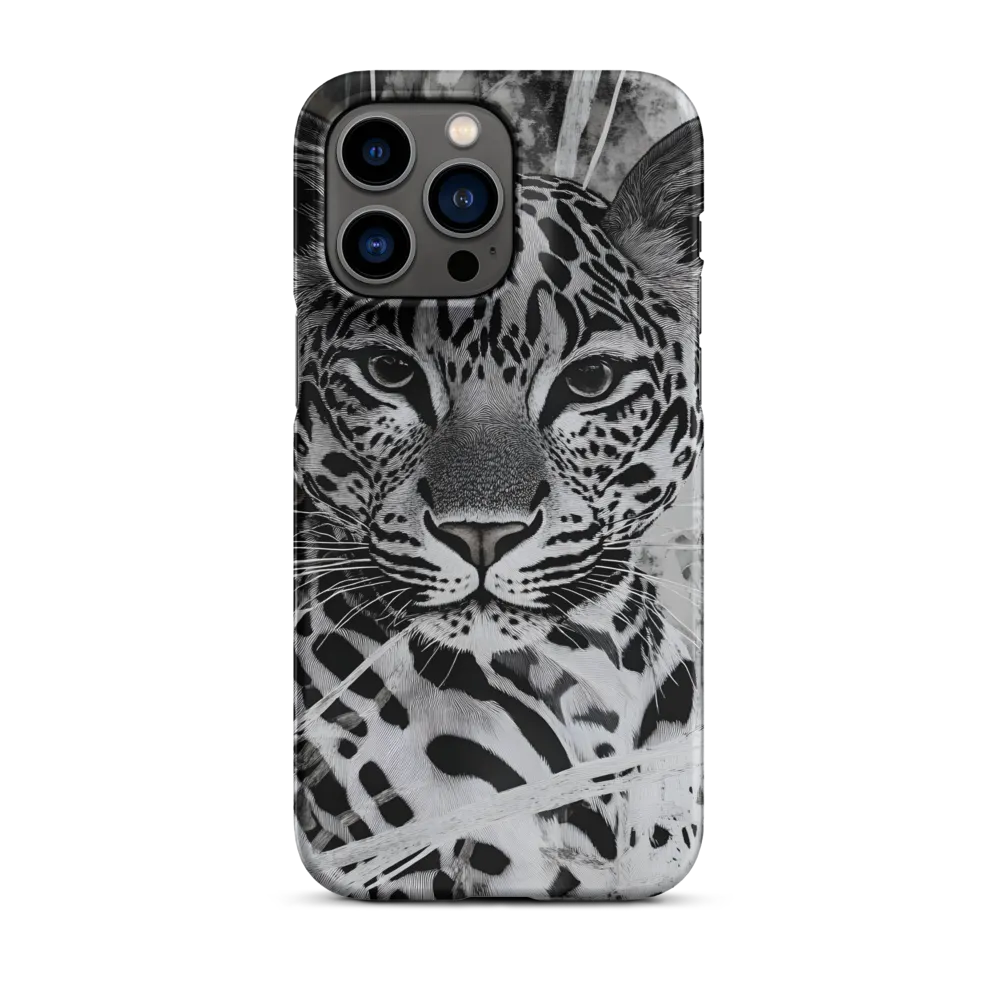 Majestic Gaze: The Leopard's Portrait | Phone Case |  14 Pro Max | Snap Case | Matte