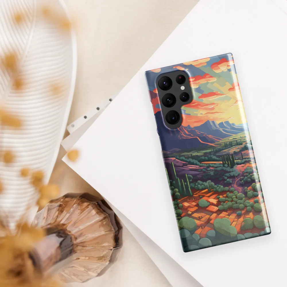 Desert Serenity at Dusk | Phone Case |  S22 Ultra | Snap Case | Glossy
